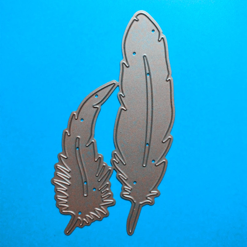 

YLCD683 Feather Metal Cutting Dies For Scrapbooking Stencils DIY Album Cards Decoration Embossing Folder Die Cuts Mold Template