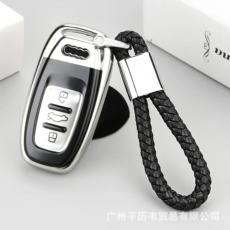 

Soft TPU Key Rings Protection Cover for Audi A4L A5 A6 A6L Q5 S5 S7 Protect Shell Car Styling Cover Case