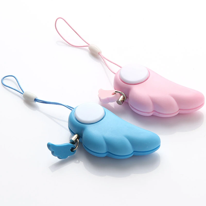 Angel Wings Woman Anti Wolf For Self-defense Electronic Alarm Mobile Phone Bag Lady Lovely Pendant EM88