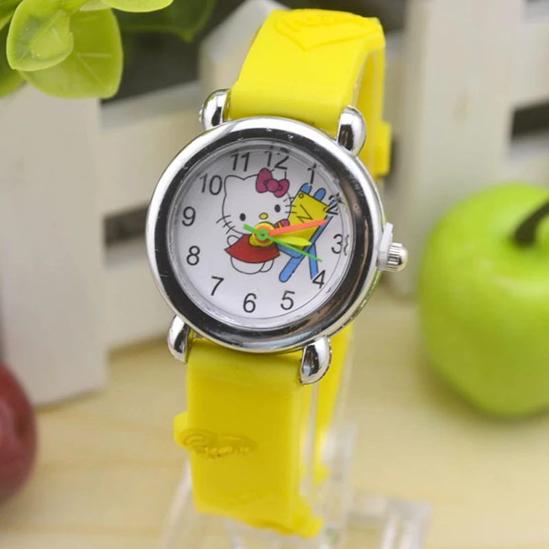 Hello Kitty смотреть мультфильм кварцевые часы детские наручные для малыш ребенок