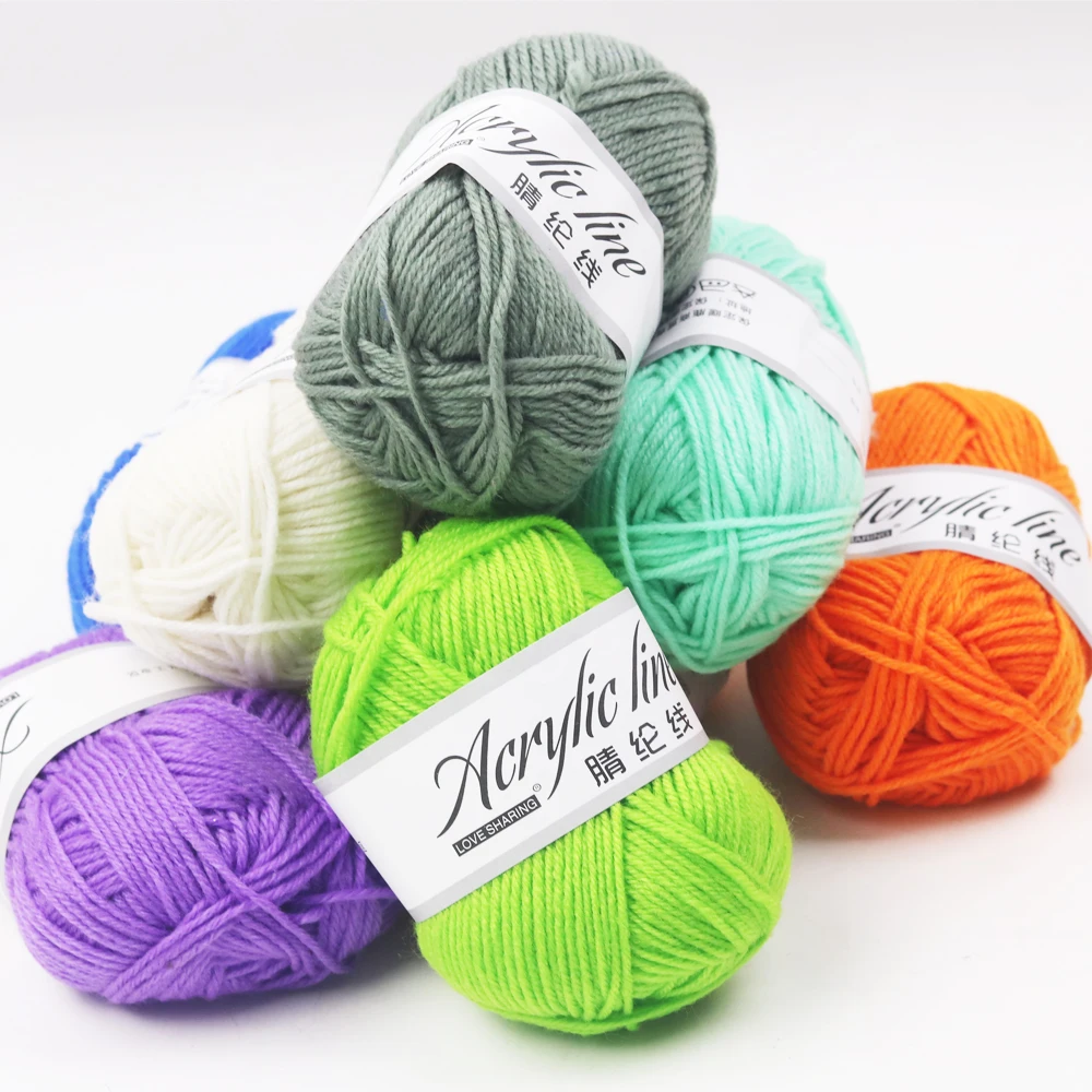 High quality 50g Acrylic Yarn Wool Yarn for Knitting Children Hand