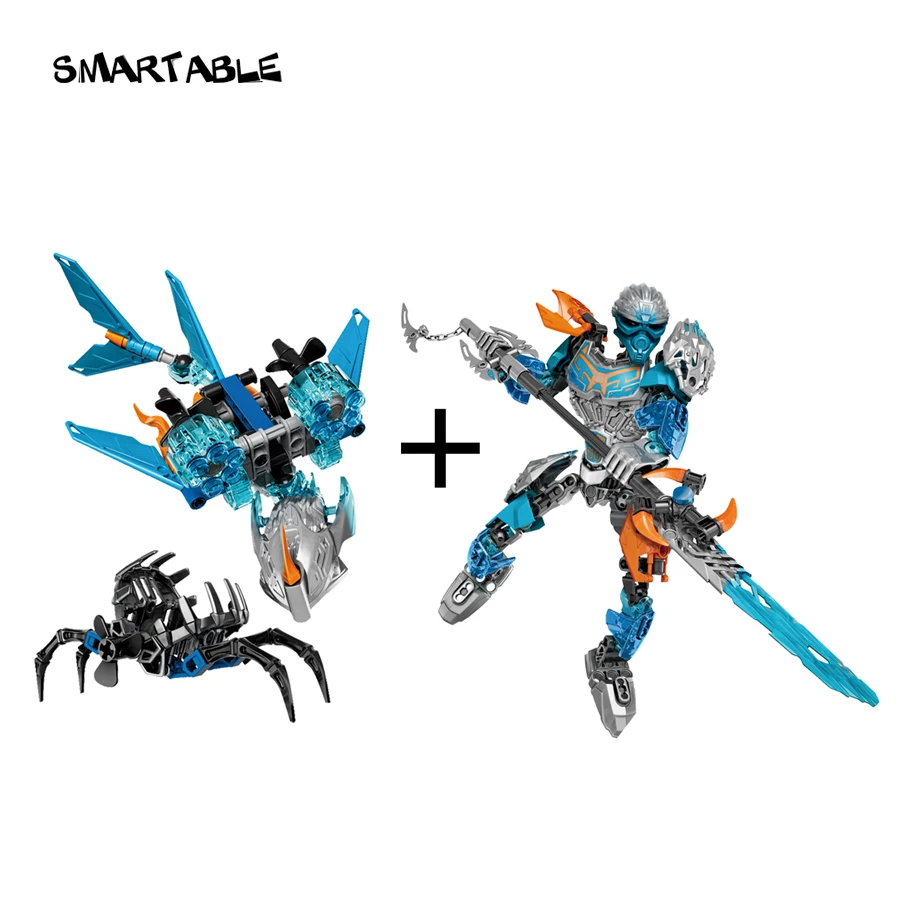 Billige Smartable BIONICLE Akida Kreatur von Wasser + Gali Wasser Sea Shepherd Baustein Spielzeug Kompatibel MajorBrand 71302 + 71307 BIONICLE