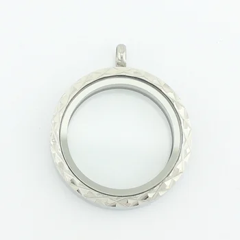

5pcs/lot new style 30mm stainless steel magnetic floating charms lockets silver living Memory locket for women jewelry