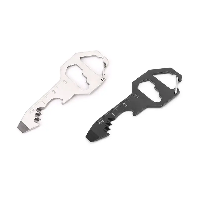 

Outdoor Keychain Tool Card EDC Multi-tool Wrench Bottle Opener Measuring Ruler Outdoor Accessories W20