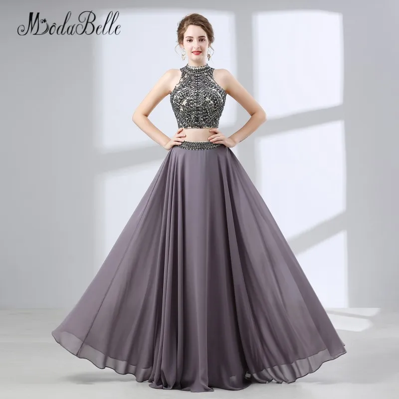 sequin top prom dress