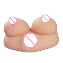 3D real 1: 1 big breasts with vagina For male masturbation soft busty sex toy for men adult sex products