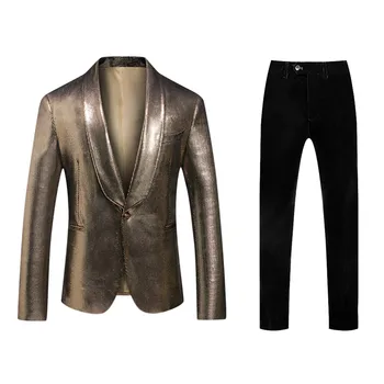 

2019 Casual Style Mens Wedding Prom Suits 2 Pieces Groom Tuxedos Slim Fit Blazer Terno Masculino Costume Homme 7.15