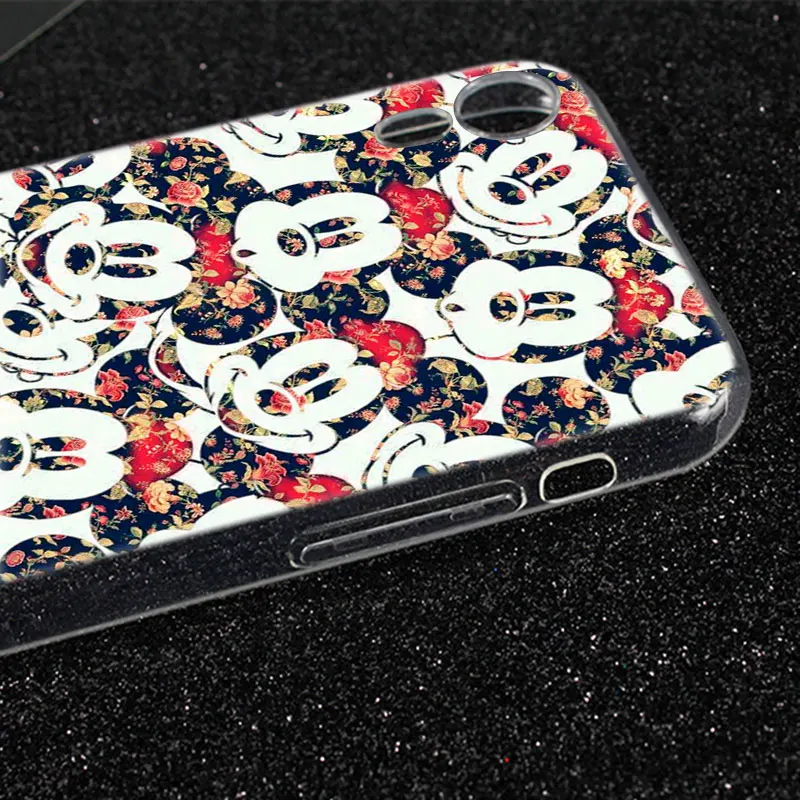 حار جميل ميكي ماوس الأزياء غطاء حافظة من السيليكون ل فون 7 8 زائد 6 6 s زائد 5 5 s SE X XR XS ماكس TPU لينة جراب هاتف
