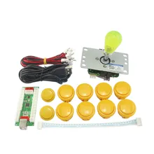 Аркадный джойстик DIY наборы 2 плеера с 2 нулевой задержкой клавиатуры+ 10 кнопочных джойстиков набор аркадных джойстиков