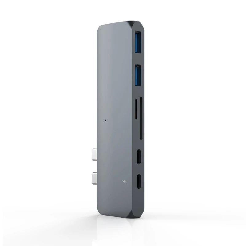 4-портовый USB 3,0 концентратор Super Slim type-C/для Thunderbolt 3/4 K HDMI, совместимый для MacBook Air/Pro с SD/Micro SD кард-ридером