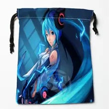 E-167 Аниме Хацунэ Мику и р на заказ логотип напечатанный получить мешок степень сжатия сумки drawstring сумки размер 18X22 см R801R167TR