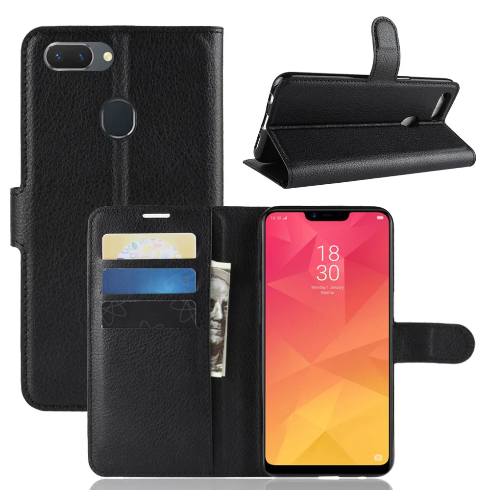 Кожаный чехол-книжка для Oppo Realme 2 F9 Pro Find X Чехлы R17 A5 Reno F11 3 AX5S A5S держатель