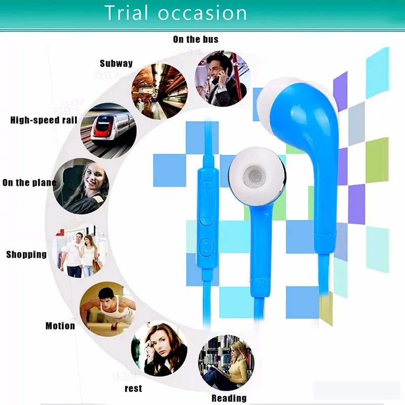 3,5 мм проводные наушники-вкладыши с микрофоном для samsung Galaxy S3 S4 Xiaomi huawei оптом