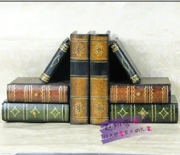 الأوروبية الحديثة ريترو محاكاة دراسة كتاب كتاب وهمية الدعائم التصوير كتاب خزانة مربع تخزين مربع الديكور