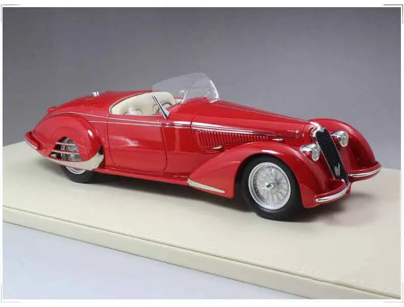 1:18 высокая имитация TSM Alfa Romeo 8C 2900B Классический гоночный автомобиль полимерная модель автомобиля подарок