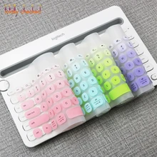 Защитная крышка для клавиатуры для logitech K480, Bluetooth, многофункциональная клавиатура, силиконовая, Пылезащитная, беспроводная, настольная, Пылезащитная пленка