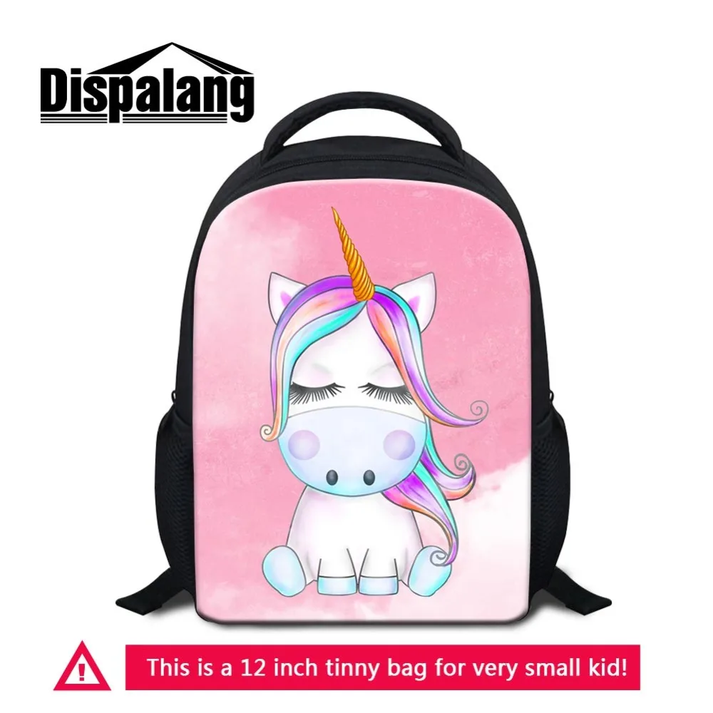 

Dispalang Unicorn Backpack for Kindergarten Kids Girls Little Cartoon School Bag Small Book Bag for Preschooler Traveling Bags