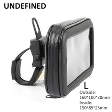 Аксессуары для мотоциклов телефон сумка держатель на руль велосипеда сумка для крепления водонепроницаемый телефон сенсорный чехол L черный Универсальный