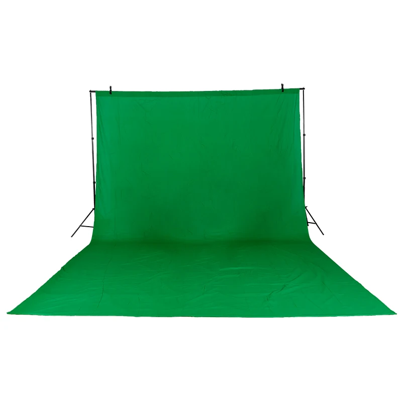 

NEW Photographic Equipment 3m x 6m Cotton Chromakey Green Screen Muslin Background Backdrop with 2mx3m background and two clips