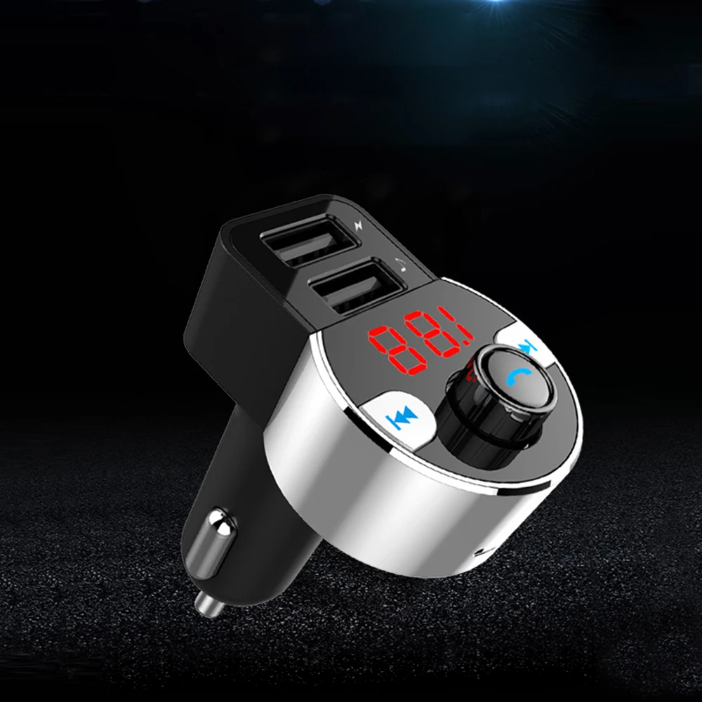Rylybons FM Transmitter Bluetooth Car Charger MP3 Player Handsfree Car
