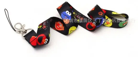 lot 10pcs cartoon anime black red blue cookies Key Lanyard Badge ID Cards Holders Neck Straps with Keyring Gifts Party Favors | Украшения и