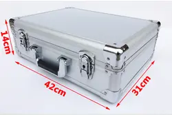 Алюминиевый корпус инструмента чемодан toolbox пароль коробка файл коробка ударопрочный оборудование для обеспечения безопасности