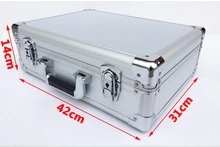 Алюминиевый корпус инструмента чемодан Toolbox пароль файл коробка ударопрочный безопасности случае Оборудование Инструмент дистанционного управления