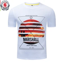 Fredd Marshall,, модная футболка с принтом "закат", Homme, повседневная, крутая, Мужская футболка, хлопок, с круглым вырезом, футболки с коротким рукавом, 345