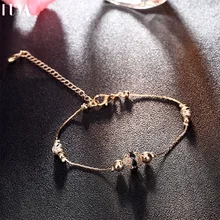 Летний золотой и серебряный удачный винтажный браслет из бисера для женщин, ювелирные изделия, подарок на день Святого Валентина, свадебная часть