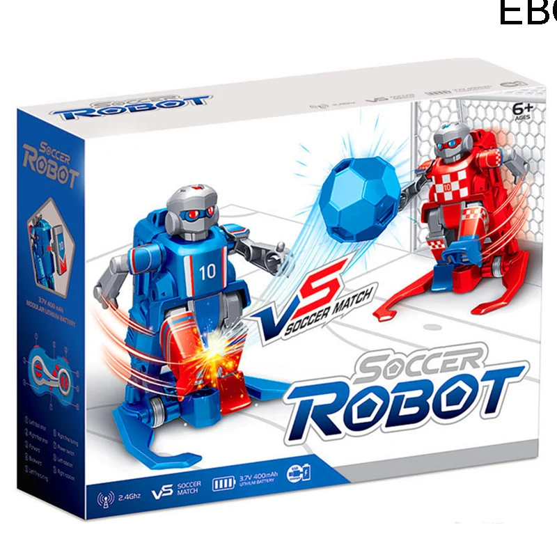 2pcs * EBOYU JT8811/JT8911 2.4GHz RC Football Robot Toy Wireless Remote Control Two Soccer Robots Game Toys for Kids Family 2pcs * EBOYU JT8811/JT8911 2.4GHz RC Football Robot Toy Wireless Remote Control Two Soccer Robots Game Toys for Kids Family