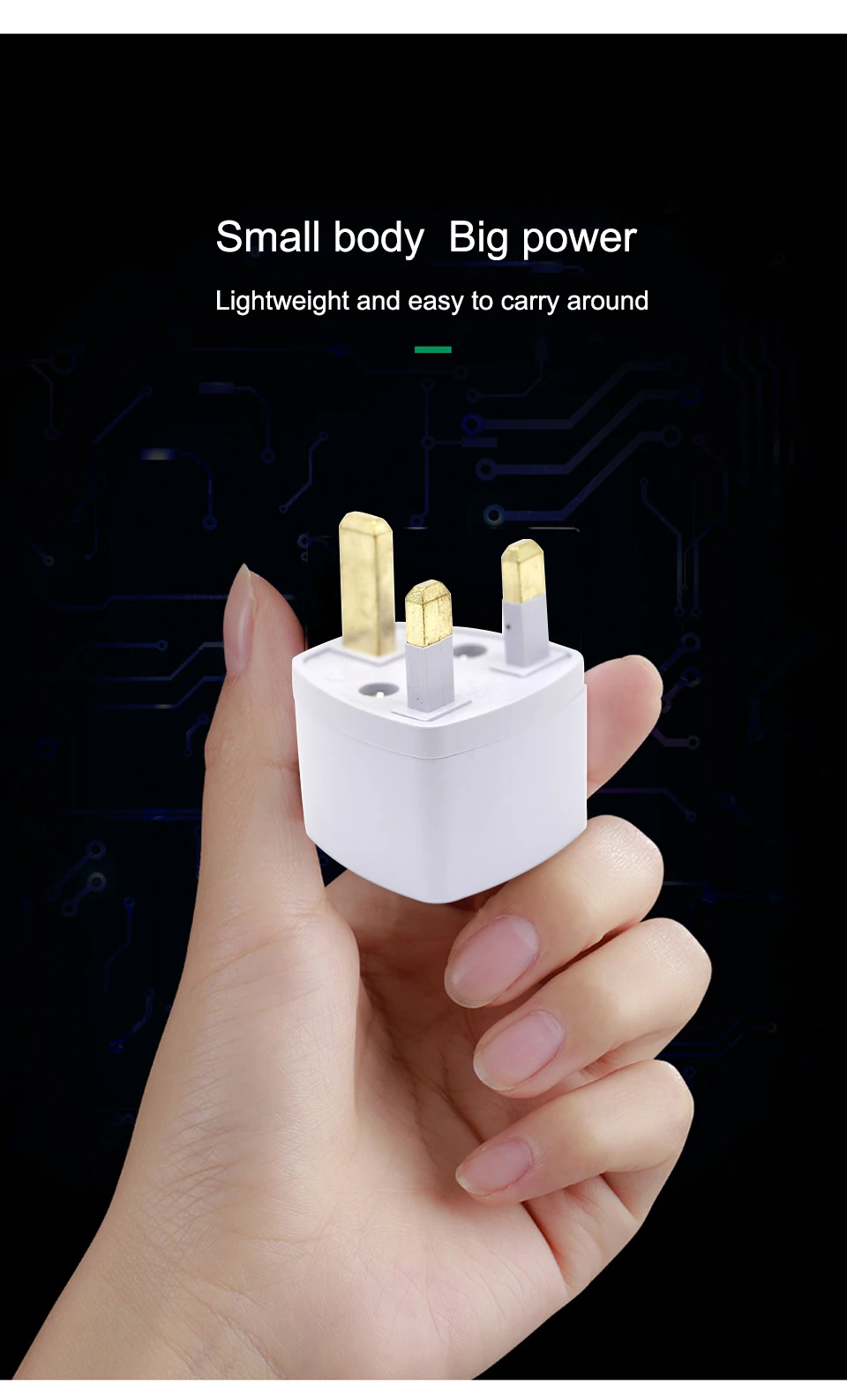 New Arrival 1 PC Universal UK US AU to EU AC Power Socket Plug Travel Electrical Charger Adapter Converter Japan China American (4)
