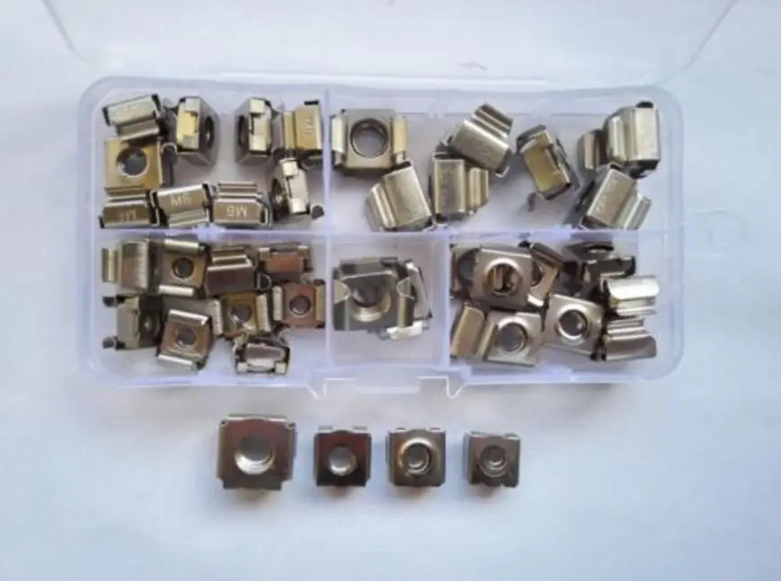 40pcs M4 M5 M6 M8 304 Stainless Steel Cage Nut Floating Nuts