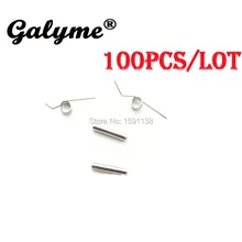 100 компл./лот,, подходят для GBASP L R Кнопки пружины с стержнями, замена правых левых пуговиц для мальчиков, пружины, подходят для GameboyGB Advance SP