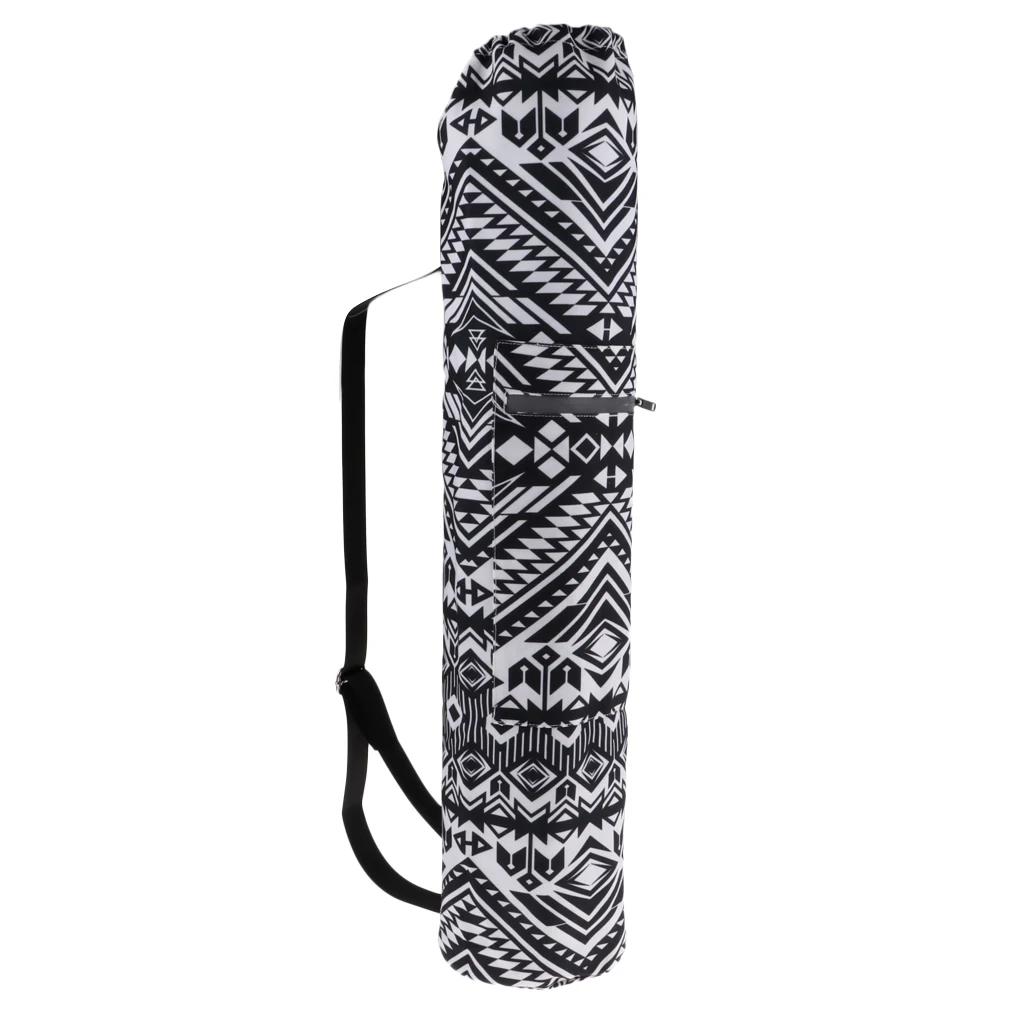 Yoga Pilates Mat Bag Carrier Exercise Workout Pad Drawstring Bag Backpack Sports Knapsack Fitness Dance Gymnastics Mat Case