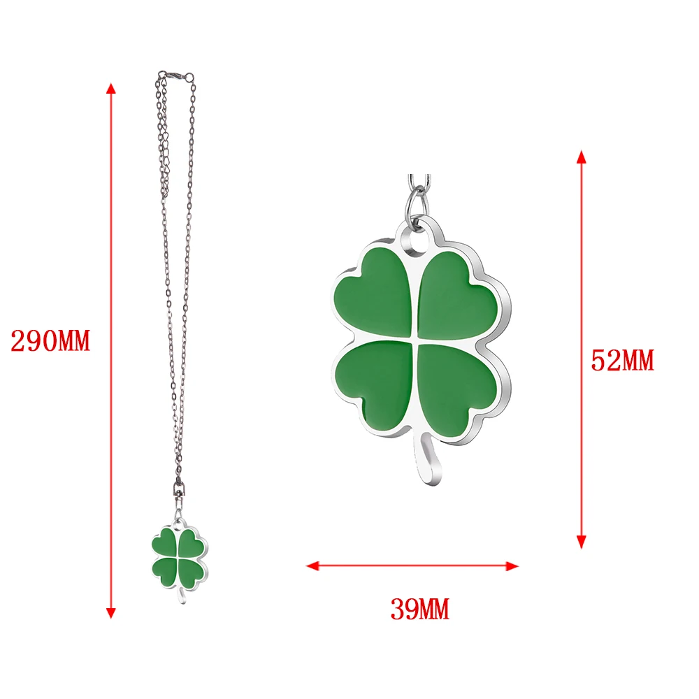 Lucky Four Leaf Clover Car Pendant Automobile Decoration Charm Auto Interior Rear View Mirror Hanging Ornaments Styling gifts - Image 2