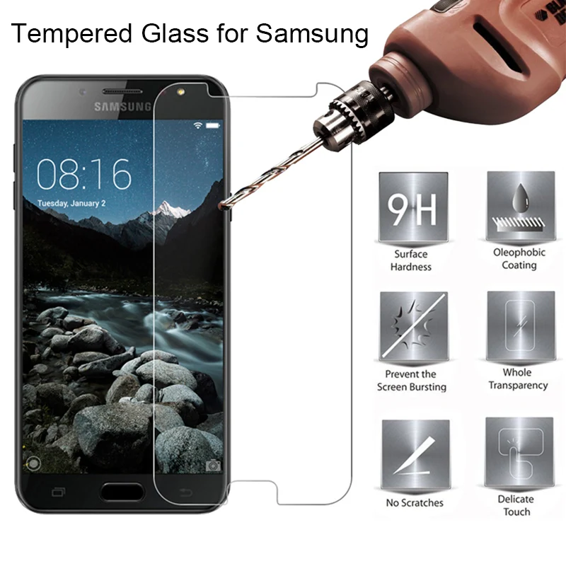 

9H HD Tempered Glass for Samsung A3 A7 A5 2017 C5 Pro Toughed Glass for Samsung J3 J5 J7 2017 EU Film Glass on C7 2016 C8 C9 Pro
