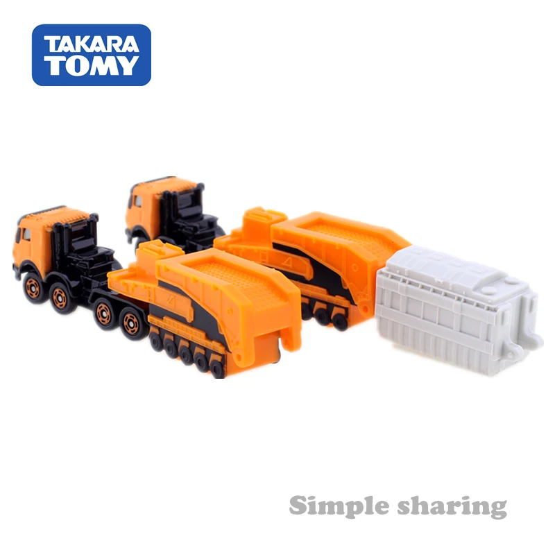 Автомобильный прицеп Tomica No.127 Mercedes Benz 4850 тип 240 металлический литый Takara Tomy