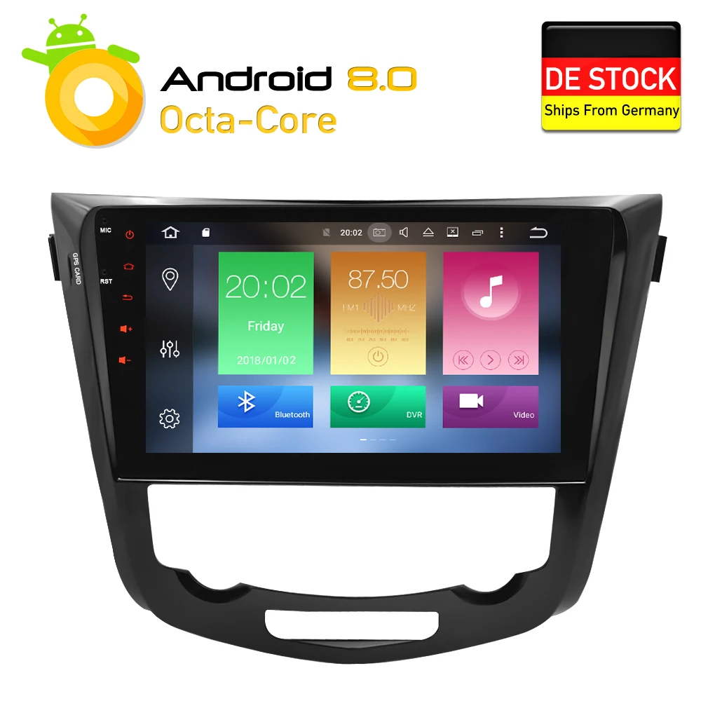 

Octa Core Android 9.0 9.1 Car Radio GPS Navigation Multimedia Player Stereo For Nissan Qashqai X-Trail 2014+ 2017 Auto Audio