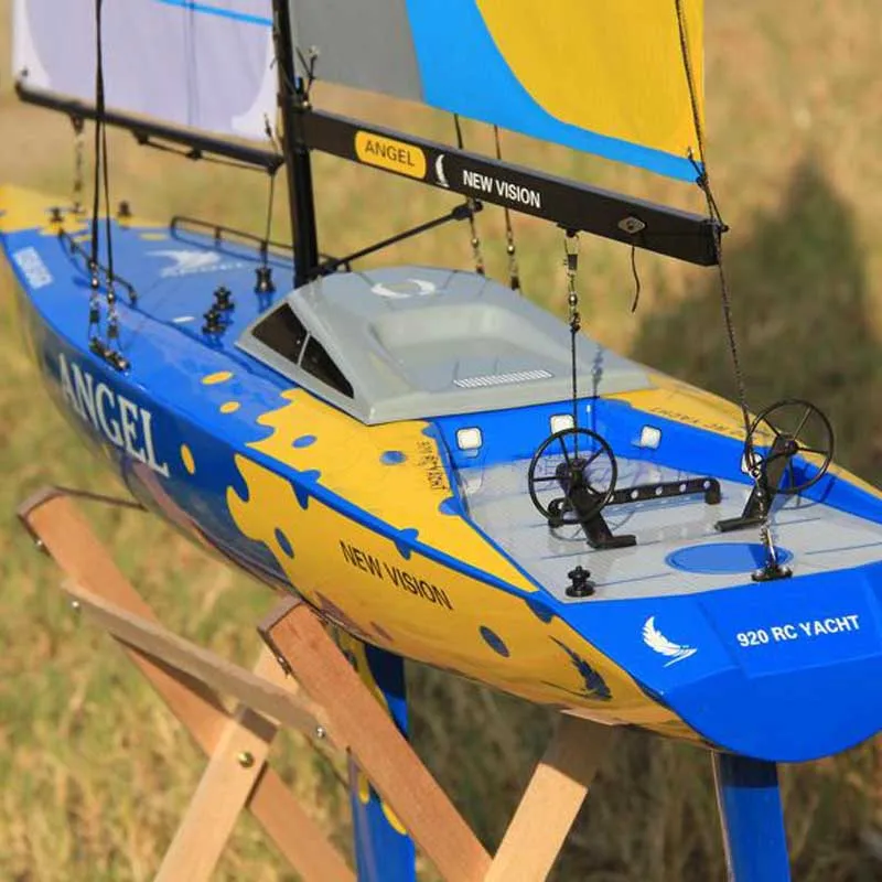 Новый большой пульт дистанционного управления парусная лодка/920 мм 2 4G RC модель