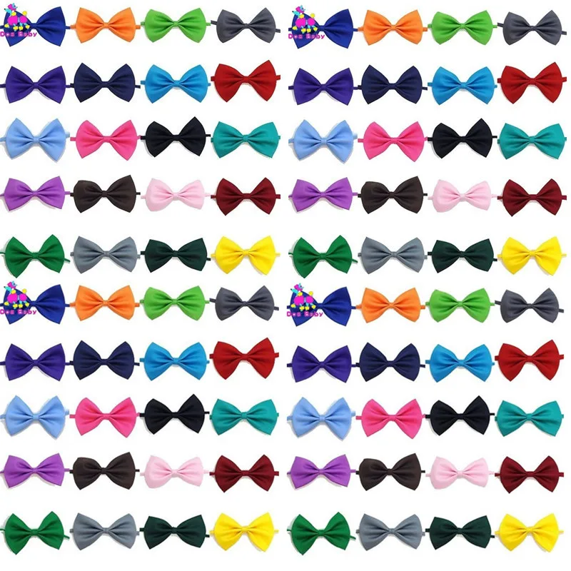 400PCS lot Adjustable Dog Cat Bow Tie Neck Tie font b Pet b font Dog Bow
