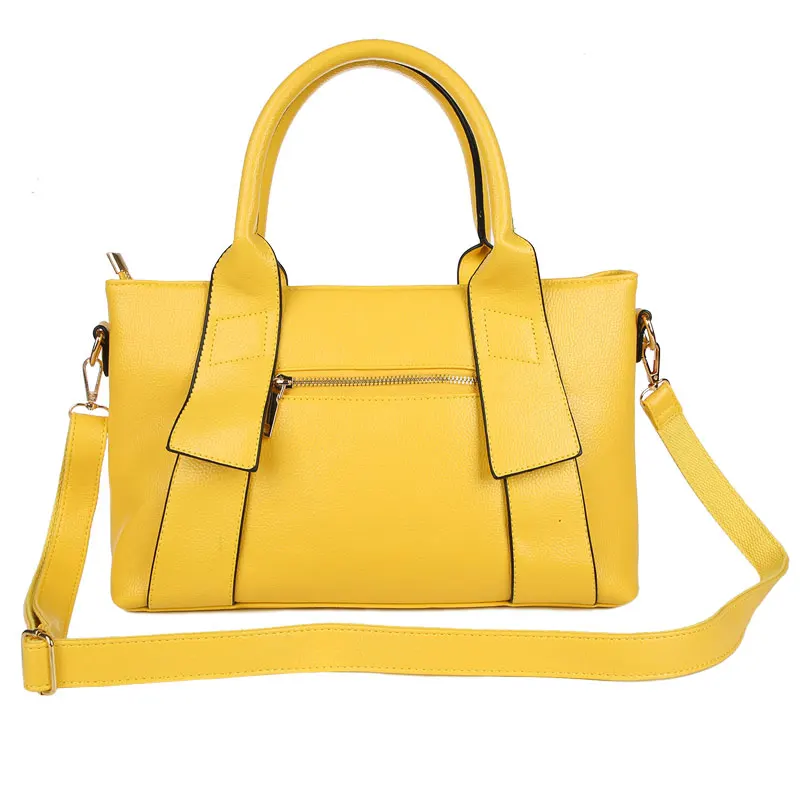 US $29.05 Yellow Handbag Women Bag Pu Leather Blue Hand Bag Black Famous Brand Women Messenger Bag Designer Bolsa Feminina W805