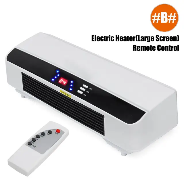 220V 2000W Wall mounted Remote Control Heater Home Energy Saving