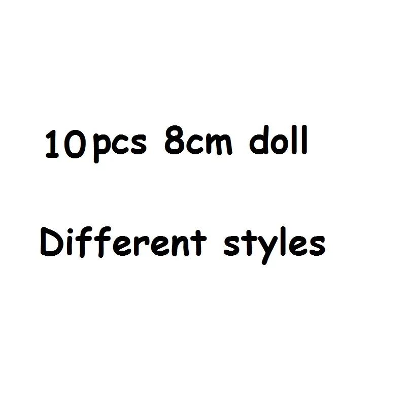 5/10pcs Different Original Dolls Plastic Baby Girls 8cm 4cm Sisters Doll Accessories Diy Toys Kids Grls Gift Randomly Send - Цвет: 10pcs naked doll