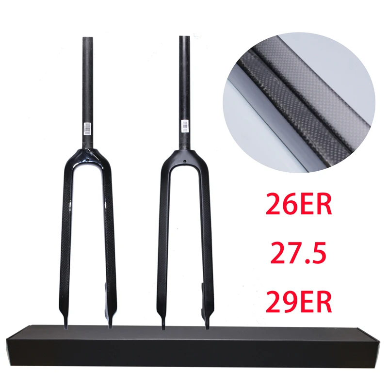 Balugoebicycle Front Fork Full Carbon Fiber Front Fork Mountain Bicycle