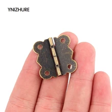 2017 Top Fashion Blum Muebles 50pcs 30*25mm Butterfly Wooden Wine Box Antique Hinge Metal Small Hinges Crafts Flat 90 Degrees