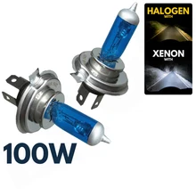 2 шт./лот, головной светильник, 100 Вт, 12 В, 8500 к, H4, ксеноновая лампа, HID, супер белый эффект, головной светильник, лампы, светильник, лампы