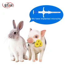 10 шт. 2*12 мм 134,2 кГц ПЭТ Чип животных шприц для микросхем FDX-B Икар свинья рыба собака инжектор RFID с Em4305 встроенный микрочип