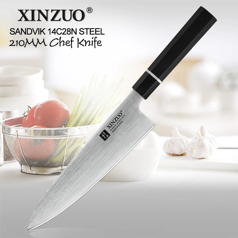 HEZHEN Master Series 8.3 Inches Sandvik 14C28N Steel Chef Knife