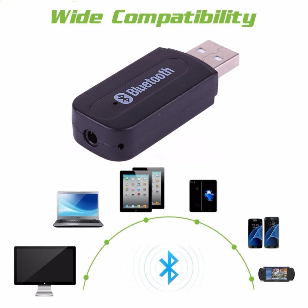 

USB Wireless Bluetooth Adapte 2.1 Music Stereo Receiver Audio 3.5mm Music Transmitter for TV Laptop Bluetooth Receiver Connect