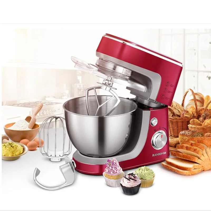 

220V 600W Electric Dough Mixer Full-automatic 3.5L Egg Milkshake Beater Multifunctional Cooking Machine For Bread Making